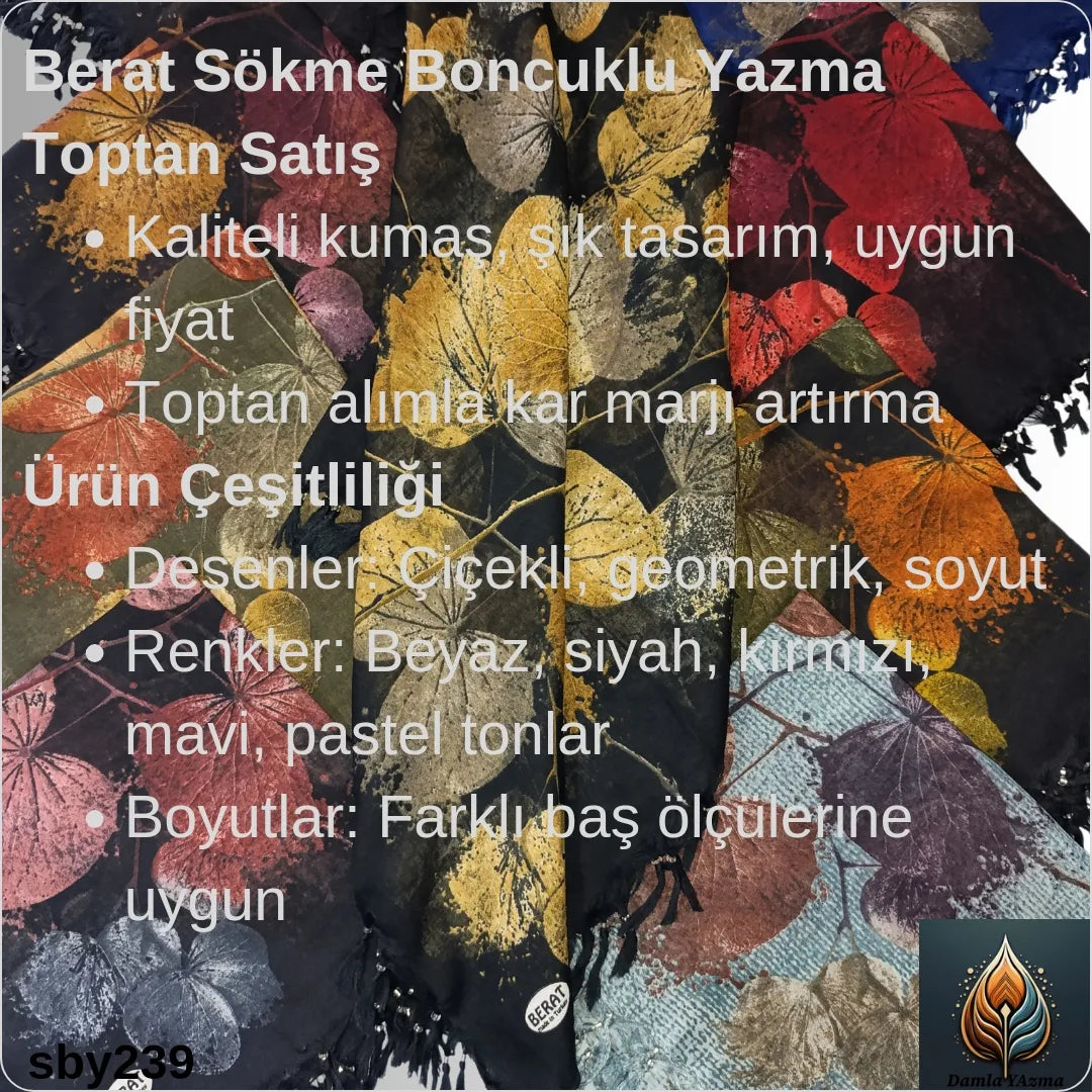 Sökme (çekme) boncuklu yazma batik desen